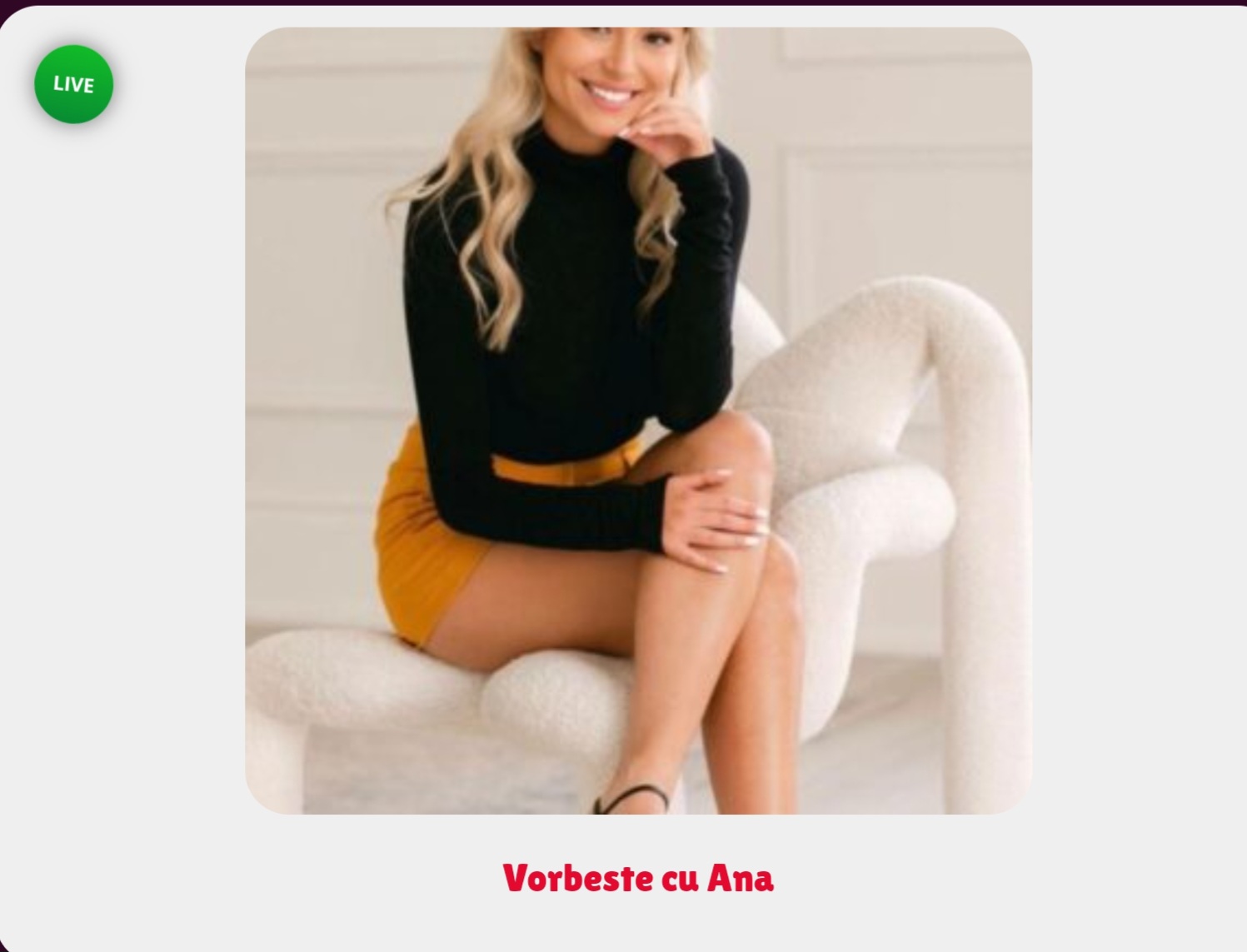 Escorta Oras: Toată Tara - Escorta Telefon: 0906760903 -  Servicii Escorta : Sunt atât de excitată.  Am nevoie de tine așa cum și tu ai de .  .  .  o femeie care sa te înnebunească cu trupul ei .  Nu mai vreau jucăria, vreau sa te simt pe tine .  Hai, sună-mă să ne destrăbălam amândoi .  .  .  sunt fără prejudecăți.  Aștept și SMS la Nr 1523 - textul - ANA