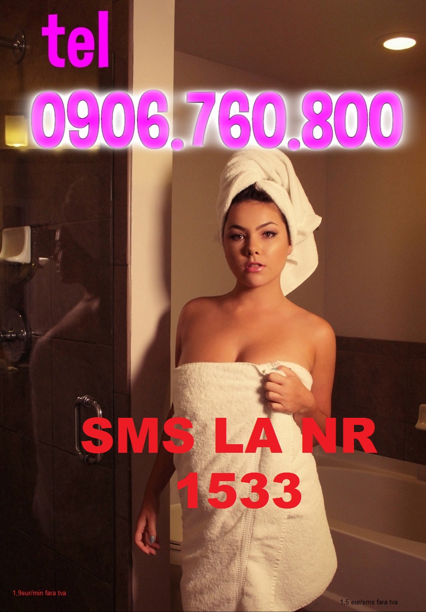 Bucuresti - Escorta Sexy - Dezbraca-ma incet, atinge-mi trupul fierbinte si descopera placutul gust al pacatului interzis! Sunt o femeie frumoasa, cu obligatii si cu adevarate virtuti trupesti, cu dorinte si fantezii ca si tine, asa ca te astept in compania mea pentru a ne simti bine.  Raspund la telefon 0906-760- 800 sau la sms pe nr scurt 1533, trimite textul PASIONALA sa ma ai asa cum ne dorim amandoi.  Sarutari umede, doar ptr adulti.  Tarif 1, 9 eur/min si 1, 5 eur/sms, fara tva. 