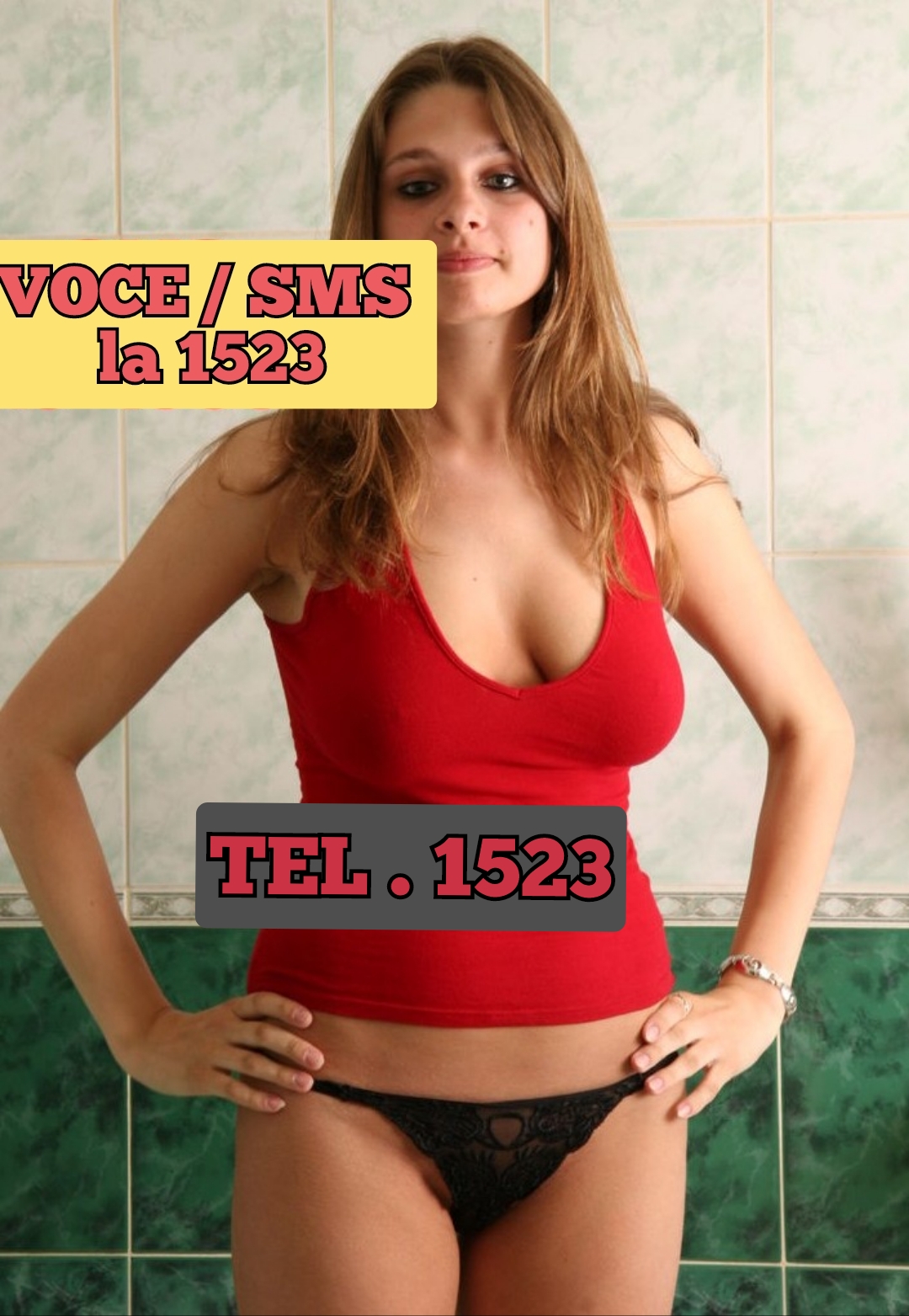 Escorta Oras: București și Toată Tara - Escorta Telefon: 0906120810 -  Servicii Escorta : 1523- nr.  scurt de telefon 1523 SEX SMS SAU VOCE, cea mai tare excitare! Incearca provocarea, misterul si dezlantuirea cuvintelor excitante si vei descoperii placeri nebauite cu cele mai porno si experte fete tinere si mature! Totul numai cu femei reale, poti sa si suni la acelasi nr unic sa faci proba .  1523 e numarul care trezeste in tine cele mai ascunse fantezii.  HAI SA FACEM SEXTING, baby! Trimite textul SEXTING la 1523 si pornim distractia Destinat adultilor, tarif 1, 5 eur/sms&min fara tva.  NON STOP.  Poți suna și la Nr lung ( 1, 3o euro / + TVA min )