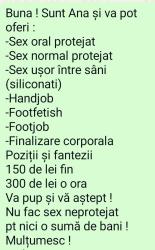 Escorte din - Bucuresti Romania | Anunturi Matrimoniale / Escorte Sexy  - Telefon:  0785454601 - Sunt Ana .  Mi se spune Ana Siliconata.  
Pozele mele sunt reale.  Sunt o bruneta fierbinte si dornica sa va îndeplinesc fanteziile.  Contact telefonic sau whatsapp 