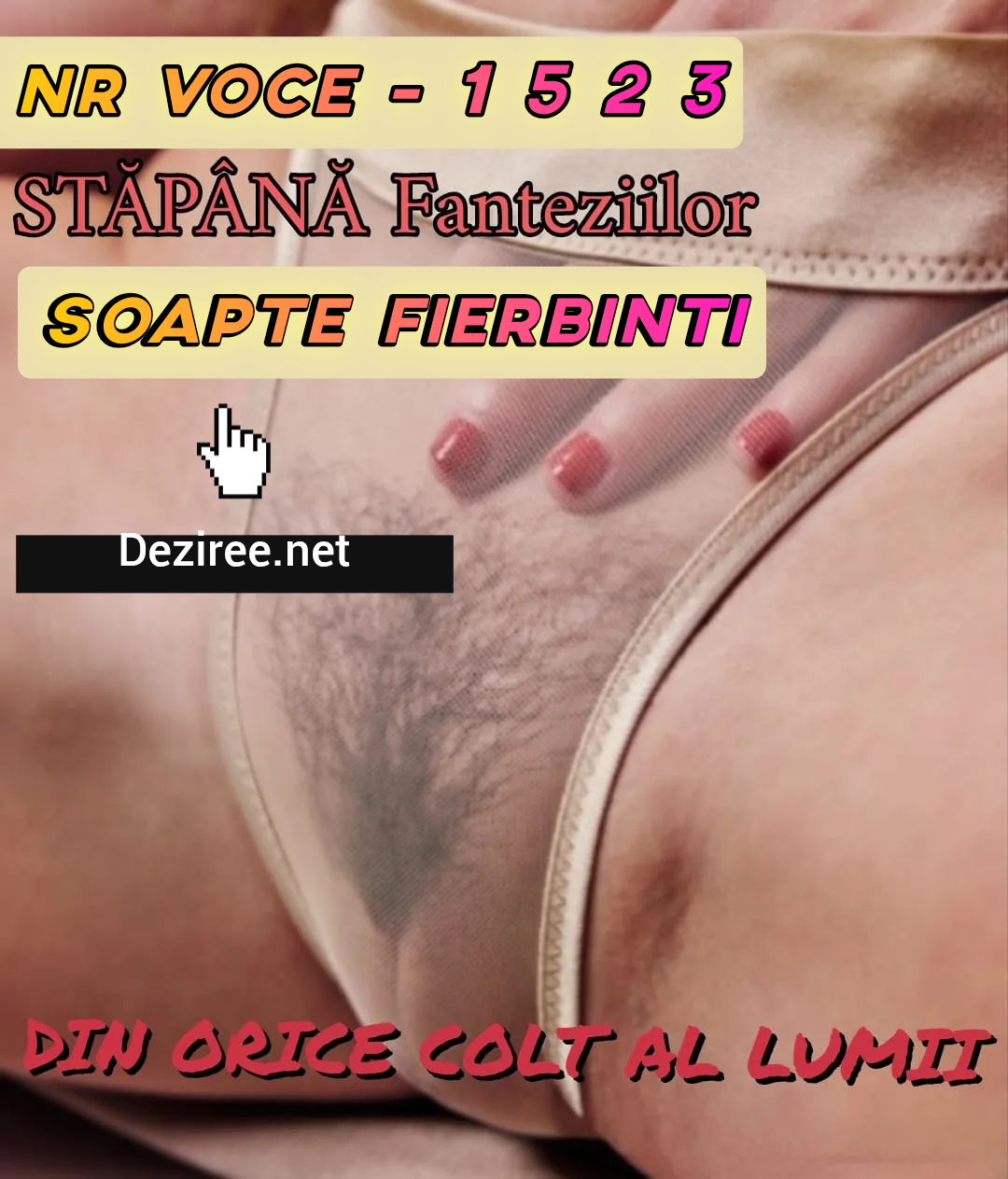 Escorta Oras: Deziree. Net - Escorta Telefon: 0906120116 -  Servicii Escorta : Sunt Lucia, as vrea să ne simțim bine făcând toate fanteziile nesatisfacut.  Daca esti dispus si cu poftă de nebunii aștept apel de la tine la nr afișat.  Pupic