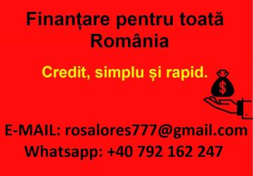 Escorte din - Bucuresti Romania | Anunturi Matrimoniale / Escorte Sexy  - Telefon:  0792162247 - Credite pentru români.  

Aveți nevoie de finanțare pentru afacerea dumneavoastră, pentru a cumpăra o mașină, o motocicletă sau pentru a vă începe propria afacere?

Ofer credite personale la o dobândă nominală de 4%, indiferent de sumă.  

Vă rugăm să specificați suma exactă și perioada de rambursare în cererea de credit.  

Email: rosalores777@gmail.  com
WhatsApp: +40 792 162 247 