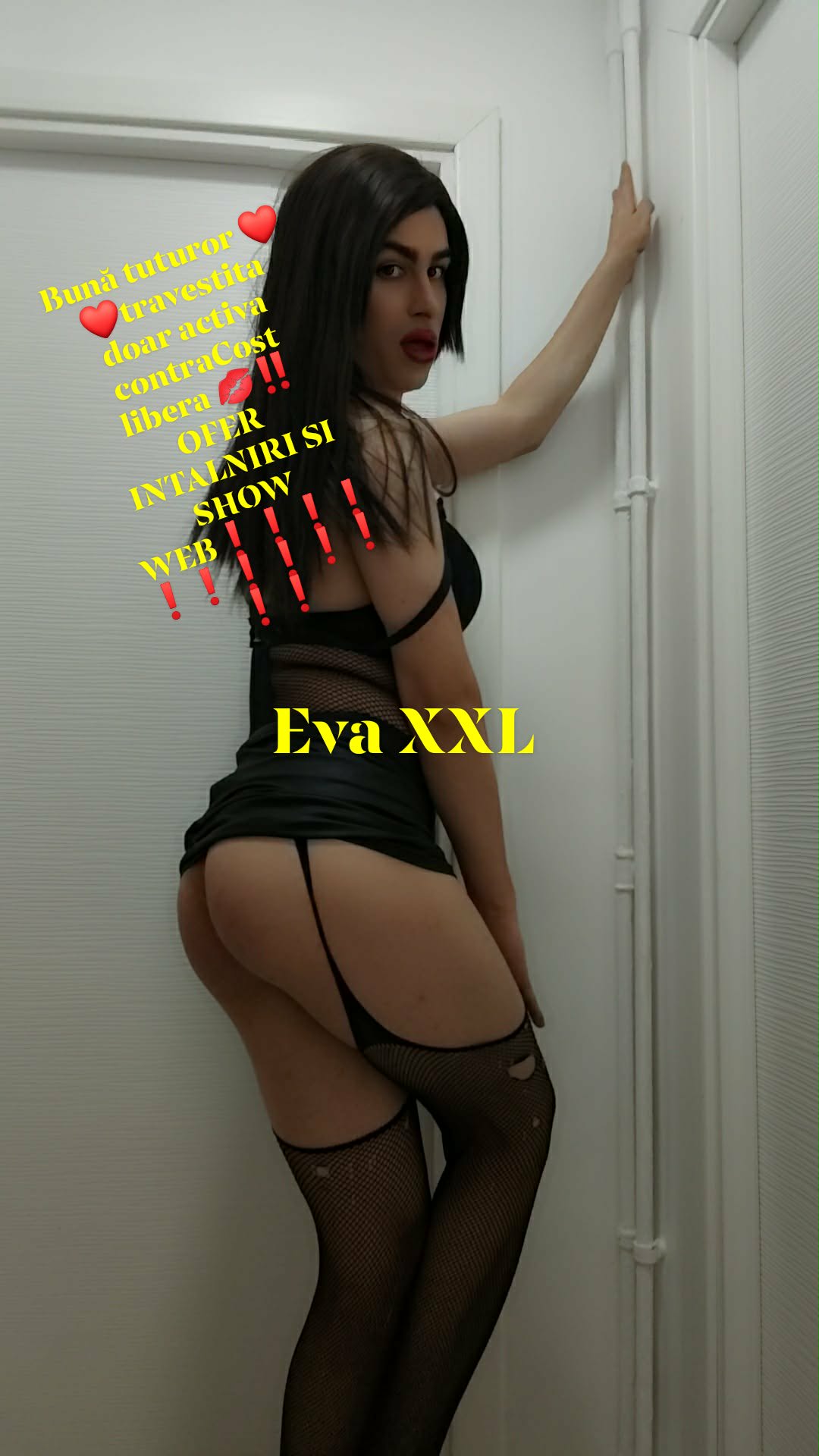 Escorta Oras: Bucuresti - Escorta Telefon: 0753694040 -  Servicii Escorta : Eva travestita activa XXL TOP bisexuala accept si cupluri