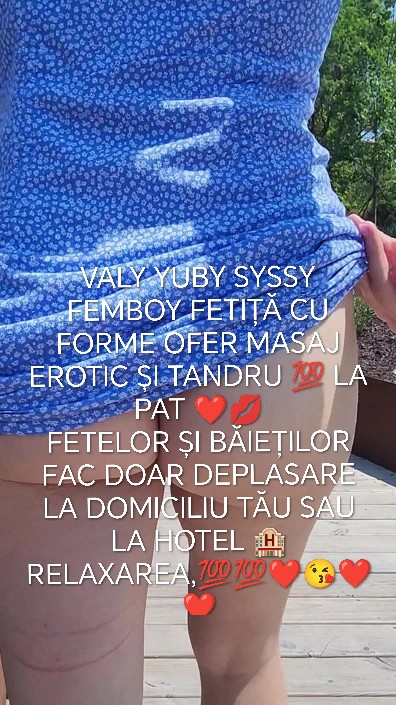 Escorta Oras: Pecica Arad - Escorta Telefon: 0735332017 -  Servicii Escorta : VALY YUBY SYSSY FEMBOY FETI?? CU FORME OFER MASAJ ERO ?I TANDRU ???? LA PAT CU FINAL FERICIT ?? V? PUP?CESC ????????????????
FETELOR ?I B?IE?ILOR 
FAC DOAR DEPLASARE LA DOMICILIU T?U SAU LA HOTEL ???? ÎN PECICA ARAD 
Detalii pe WATAP DOAR MESAJE NU R?SPUND LA APEL OK