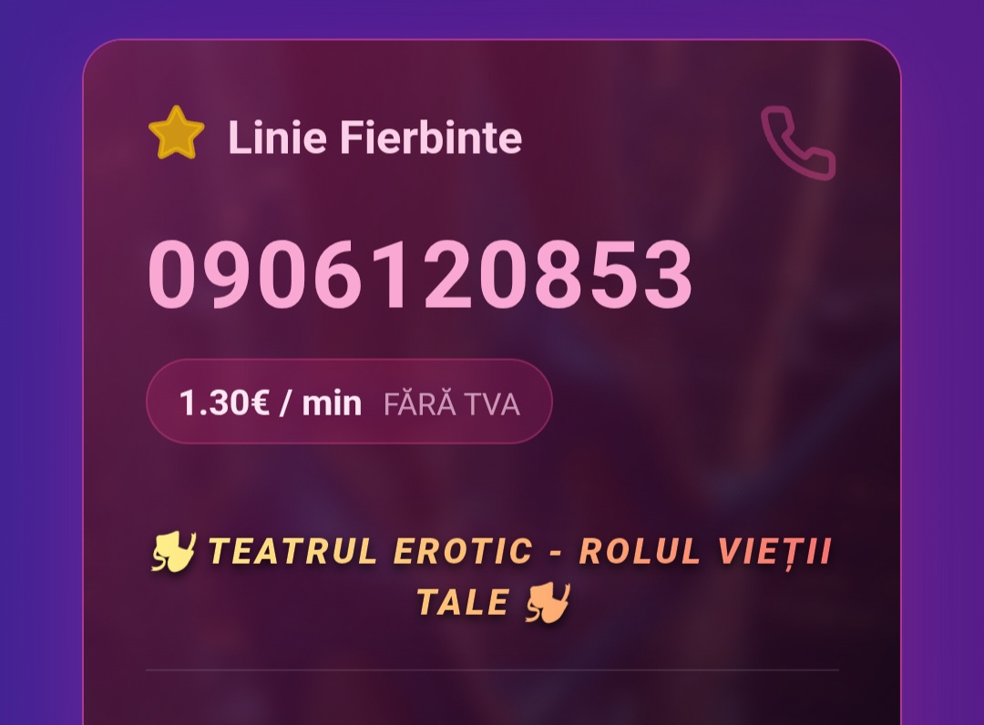 Escorta Oras: Deziree. Net - Escorta Telefon: 0906120853 -  Servicii Escorta : Bună! Dacă ai poftă de nebunii apasă te rog pe nr afișat si lasă-mă să mă ocup eu de restul.  .  .  Sunt exact cum dorești, nebunatică, sexy și buna /