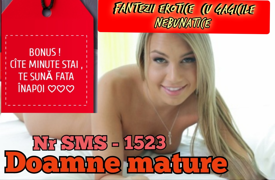 Escorta Oras: Bucuresti - Escorta Telefon: 0906120120 -  Servicii Escorta : Buna baby ! Ai poftă de nebunii ? Vrei să auzi o voce suavă care e gata să se muleze după fanteziile tale sexuale ? Sunt alegerea perfectă .  Eu, doar eu pot fii ce te excită.  Stapina viselor , dominatoare, supusă sau o adevărat curvuliță.  Mă poți suna la Nr afișat.  Tarif : ( 1, 7o euro + TVA / min ) .  Exclusiv adulților 18 ani.  Mă găsești nonstop.  Abia aștept să ne auzim. 