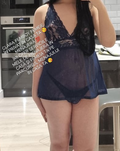 Escorta Oras: Pecica Arad - Escorta Telefon: 0735332017 -  Servicii Escorta : Bun? sunt CLARA FEMBOY FEMEIE ÎN PRIVAT ÎN CASA TA ???? MENAJER? ???? mai multe detalii pe WhatsApp doar mesaje OK pupic ????