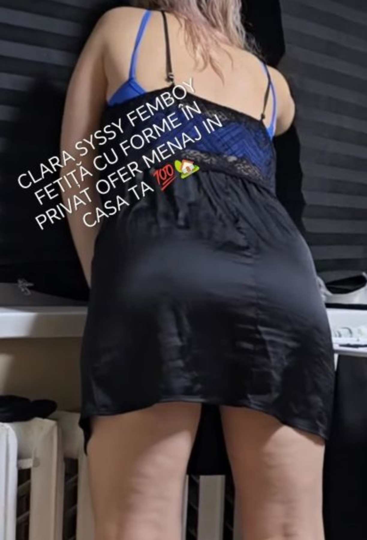 Pecica Arad - Escorta Sexy - Buna sunt CLARA FEMBOY FETI?? CU FORME îmi ofer serviciile mele de menajer? în cas? în timpul liber am experien?? în domeniul menajului de 10 ani PE TOT PARCURSUL MENAJULUI VEI SIM?I O FEMEIE ÎN IN CAS? ?terg praful sp?l rufe sp?l vasele sp?l pe jos sp?l gresia ?i faian?a din buc?t?rie ?i baie sp?l geamuri calc rufe a?ez rufele în ?ifonier la cererea proprietarului pot g?tit orice fel de mîncare SUNT DISPONIBIL? O DAT? PE LUN? IN PECICA ARAD ?I ODAT? PE LUN? IN PITE?TI pentru mai multe detalii WATAP DOAR MESAJE NU R?SPUND LA APEL OK