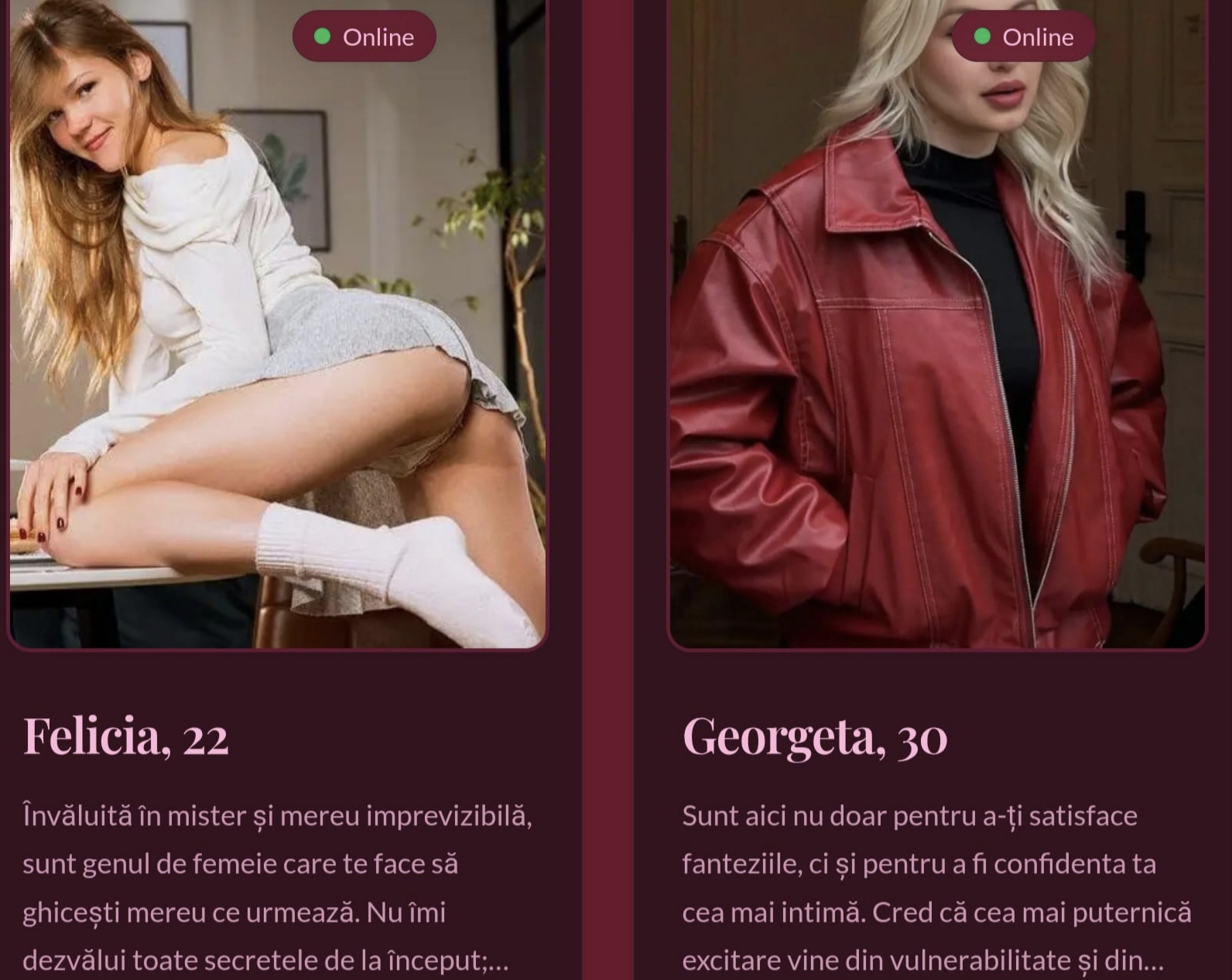 Escorta Oras: Deziree - Escorta Telefon: 0906120851 -  Servicii Escorta : Așadar cauți un număr de telefon pentru linia fierbinte cu bonusuri avantajoase destinat celor peste 18 ani? Ei bine, noi suntem ceea ce iti doresti.  Cand suni și ai o convorbire de zece minute, ești sunat înapoi pentru tot atâta timp.  Aceasta este singura ofertă de minute gratis la linia erotică.  Profitați! Pupici /