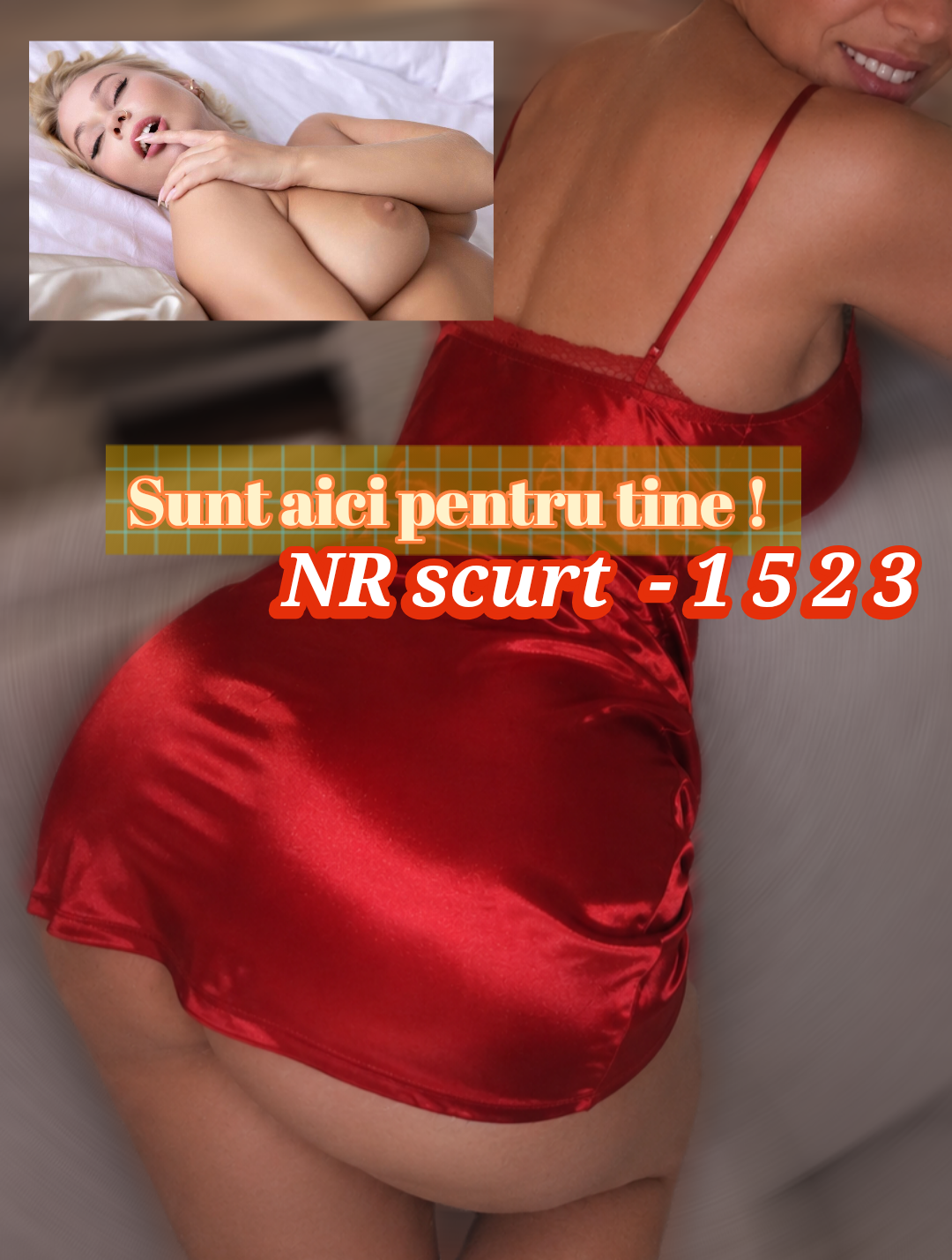 Escorta Oras: Escortesexy-Chat-erotic - Escorta Telefon: 0906120802 -  Servicii Escorta : ANA .  27 de ani, feminină, curioasă și cu un zâmbet care spune mai multe decât o mie de cuvinte.  Nu caut conversații fără sfârșit, ci un bărbat care știe să mă facă să zâmbesc, să mă surprindă și să-mi stârnească interesul.  Dacă ai curajul să mă cucerești, poate descoperim împreună unde duce chimia dintre noi…
