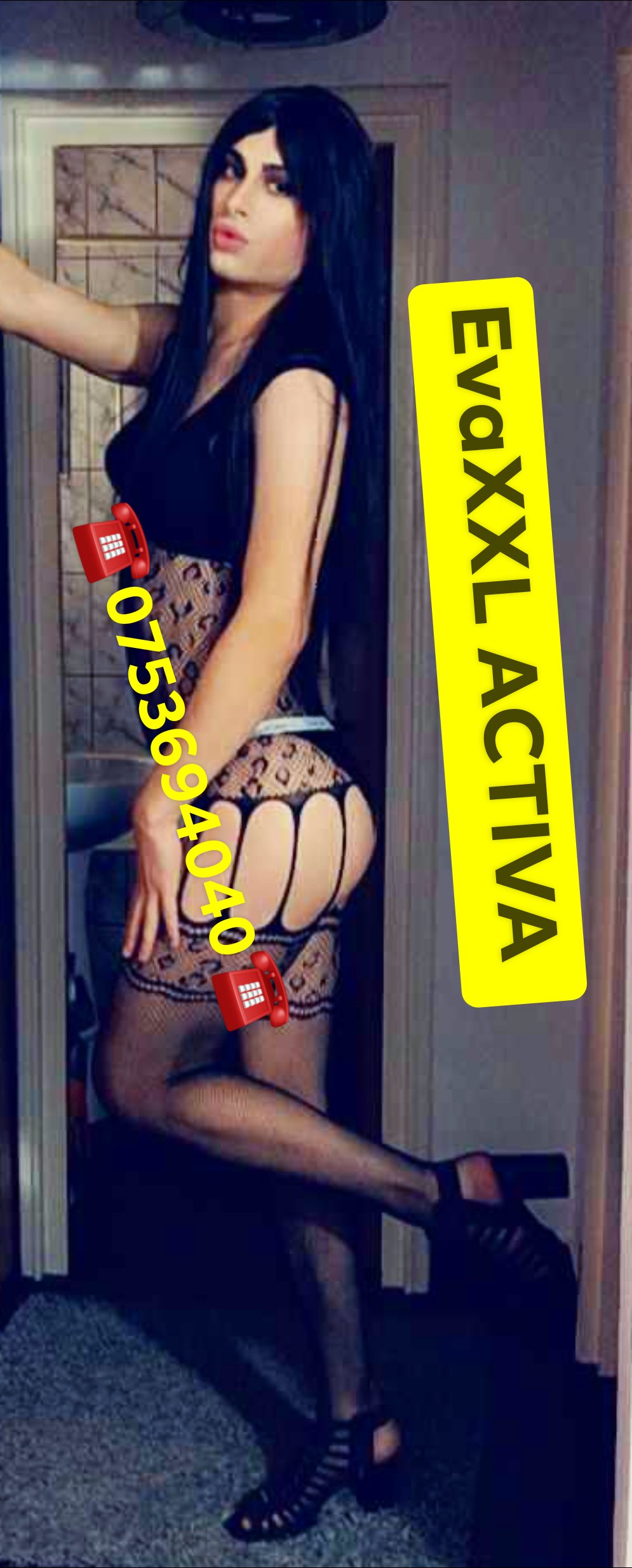 Bucuresti - Escorta Sexy - Eva travestita activa dotata XXL