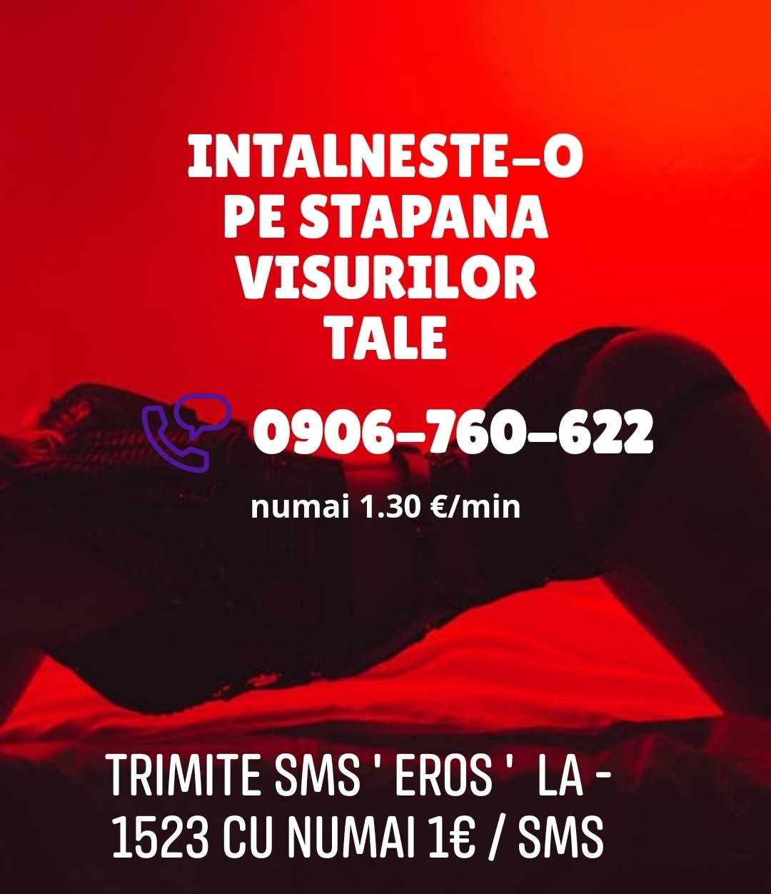 Escorta Oras: Bucuresti Si Toata Tara - Escorta Telefon: 0906760622 -  Servicii Escorta : îți dorești.  Îți îndeplinesc cele mai secrete dorințe cu deplină dăruire, supunere și pasiune ! Sună-mă la Nr afișat sau trimite-mi un mesaj pentru mai multe informatii la Nr SMS 1523 - EROS - Mulțumesc scumpi, pupici