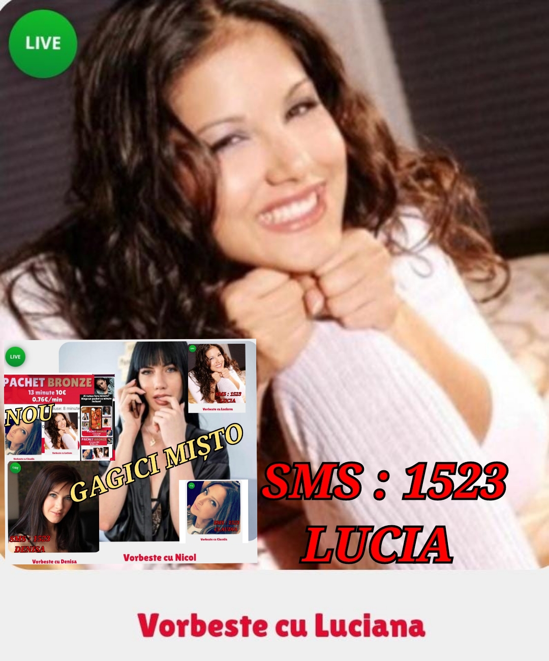 Escorta Oras: Romania - Telefonerotica❤️ - Escorta Telefon: 0906760957 -  Servicii Escorta : TELEFONEROTICA DE AZI NU MAI DUCI GRIJA MINUTELOR- INTRA PE SITE SI CUMPĂRĂ PACHETE PROMO -DISCUTI CU CE FATA DOREȘTI TU! oferă servicii impecabile.  Gagicile sunt nebunatice, înțelegătoare , ascultătoare și sexy.  Îți vor satisface orice fantezie sexuală fără discuții.  .  .  Te vei simți satisfăcut pe deplin fără discutii ;) .  Așteptăm apelul tău la Nr afișat sau SMS la 1523 - GAGICI MIȘTO / /