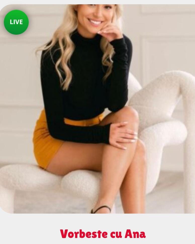 Escorta Oras: Toată Tara - Escorta Telefon: 0906760906 -  Servicii Escorta : Sunt Ana.  Sunt singură, doresc să cunosc un tip cu care sa petrec timpul împreună.  .  .  să facem toate nebuniile.  Dacă îți dorești și tu , nu ezita și  sună-mă la Nr afișat, răspund non stop.  .  .  sau lasă-mi SMS la Nr 1523 ANA