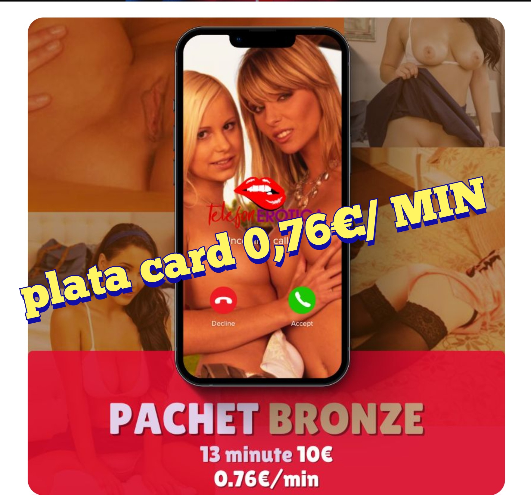 Escorta Oras: Romania - Telefonerotica❤️ - Escorta Telefon: 0906760622 -  Servicii Escorta : Telefonerotica ❤️ -PLATA CU CARD ❤️ 0, 76 €/ MIN.  .  .  De azi, noi suntem cea mai buna și rentabilă variantă pentru tine.  .  .  Doar noi, GAGICILE MIȘTO, îți oferim șansa la clipe intime mai ușoare și frumoase.  Ne poți găsi pe Telefonerotica, ai posibilitatea să faci plata cu cardul , să vorbești din orice zonă a lumii te-ai afla.  ASTA ESTE CEL MAI MIȘTO AVANTAJ .  Avem pachete cu plati in funcție de cat dorești .  Cel mai bun tarif din tara la numai 0, 76€/ MIN.  Alege fata cu care vrei sa vorbești sau trimite SMS la Nr 1523 - Gagici LIVE / /