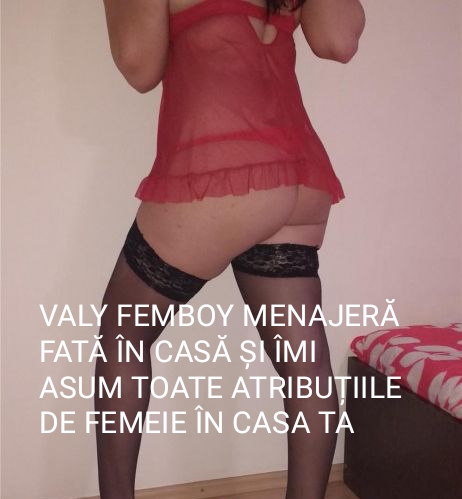Escorta Oras: Roșiori De Vede Teleorman - Escorta Telefon: 0731128829 -  Servicii Escorta : Buna sunt VALY FEMBOY MENAJER? FAT? ÎN CAS? ?I ÎMI ASUM TOATE ATRIBU?IILE DE FEMEIE  in casa ta 
Sunt interesat? de angajare pe perioad? nelimitat? 24 din 24 prezenta in casa dumneavoastr? fac cur??enie general? în cas? sp?l rufe calc rufe g?tesc orice fel de mîncare pentru mai multe detalii watap doar mesaj OK pup