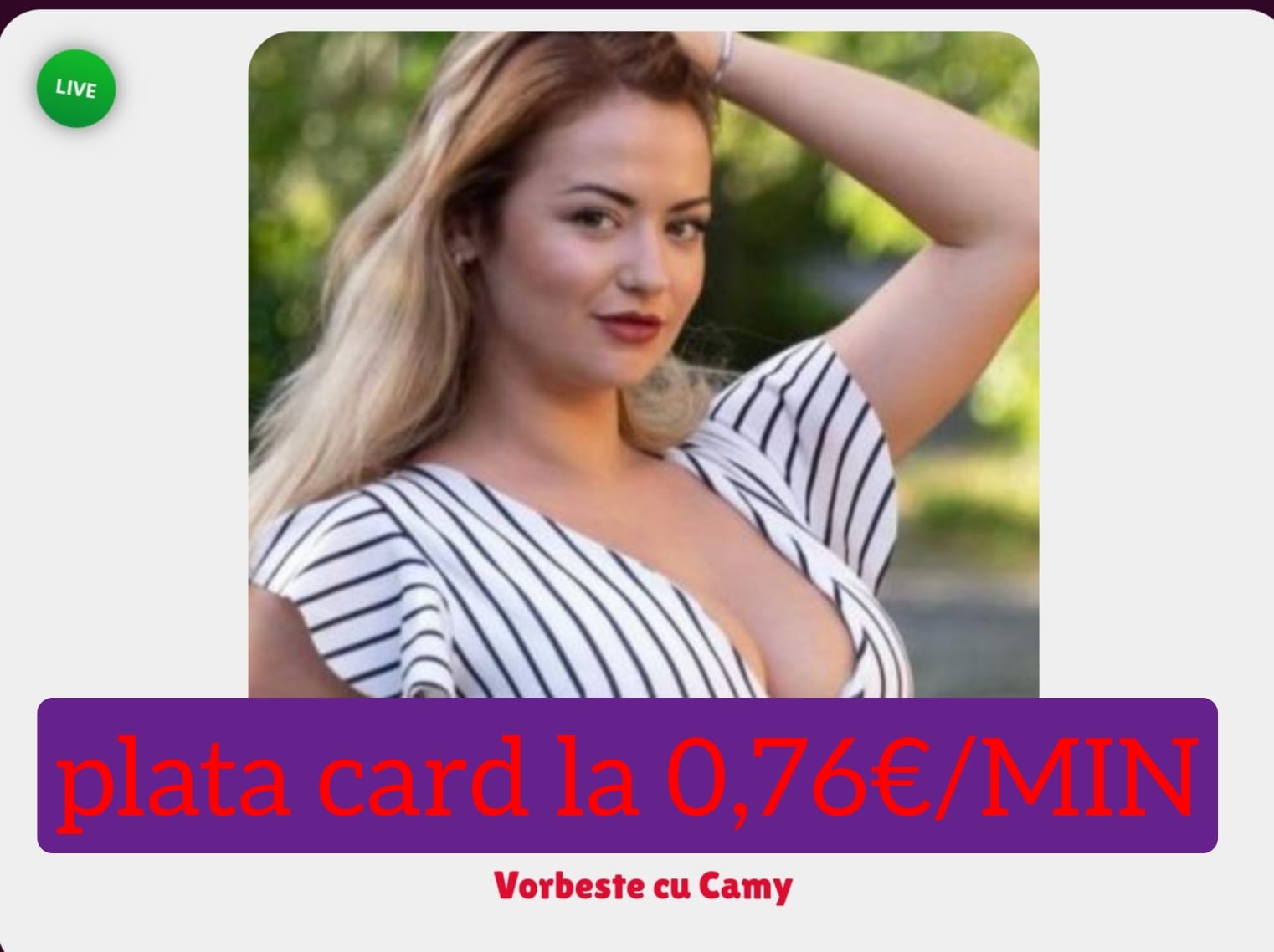 Escorta Oras: Toată Tara - Escorta Telefon: 0906760903 -  Servicii Escorta : ☄️????Sexting -trimite sms la numărul scurt de telefon 1523
☄️‼️Dacă ai chef să ne cunoaștem mai bine, mă poți suna la numărul de telefon afișat!
‼️‼️ Intra în site-ul oficial TELEFONEROTICA alege modelul ce te umple de dorințe! Poți beneficia de pachete promoționale chiar dacă te afli în afara României!