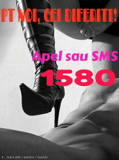 Toata Tara - Escorta Sexy - 1580 NUMARUL SCURT DE TELEFON 1580 LGBTQ, TRANNY, FETISH, GAY, BI, SWING, DOMINARE SCLAVI doar la numarul scurt de telefon 1580! LGBTQ, TRANNY, FETISH, GAY, BI, SWING, DOMINARE SCLAVI doar la numarul scurt de telefon 1580! Apel sau sms non stop! Va place sa faceti altfel de sex? NUMARUL SCURT 1580 va ajuta sa evitati intalnirile traditionale si sa intalniti parteneri open mind la fel ca voi! Sunati sau trimiteti un simplu SMS si descrieti cat mai clar nevoile dvs.  Veti avea de unde alege pentru o aventura discreta.  Fetishisti, sclavi, gay, tranny, trans, 1580 este nr vostru de telefon si sms! Numarul 1580 e pt cei ca noi, altfel! Tarif 1, 5 eur/min/sms plus tva, doar pt adulti!